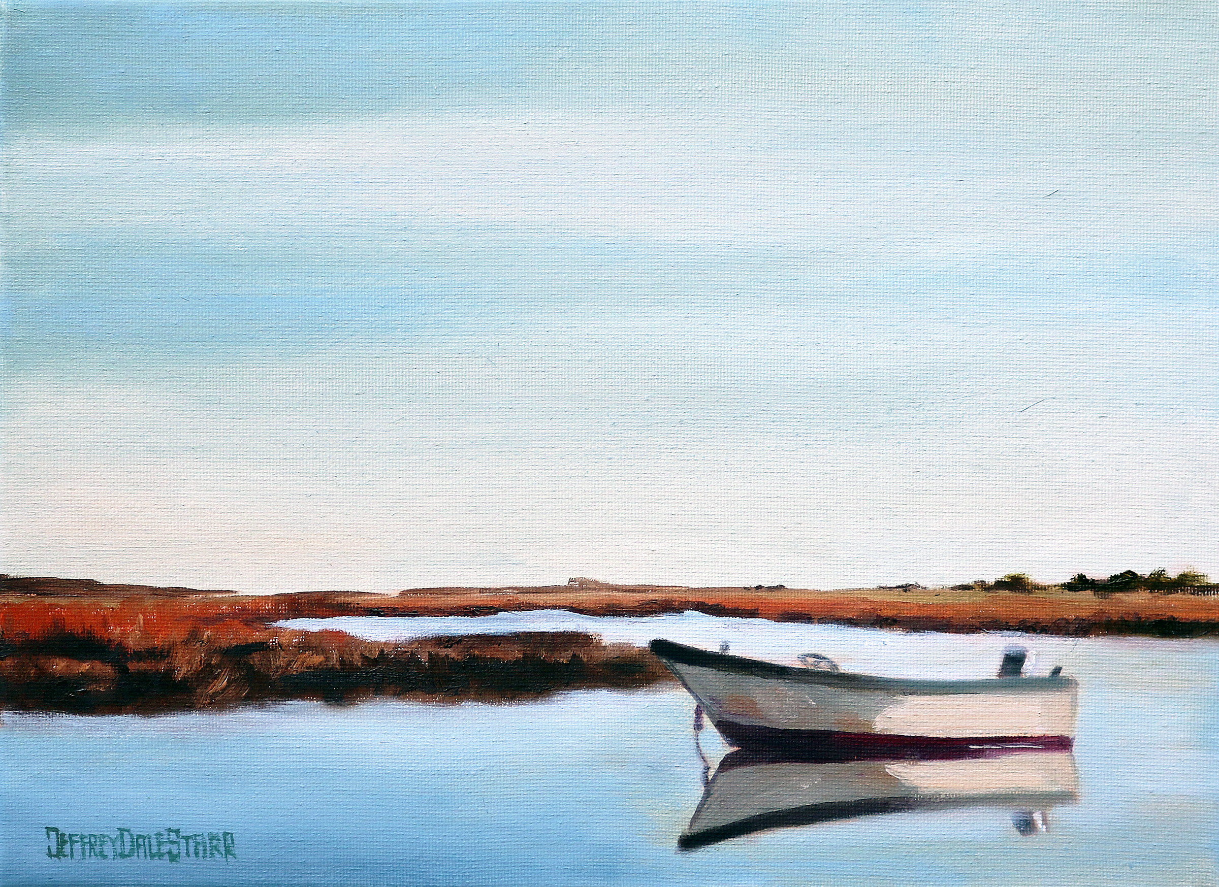 Oil painting "Morning on the Marsh" by Jeffrey Dale Starr