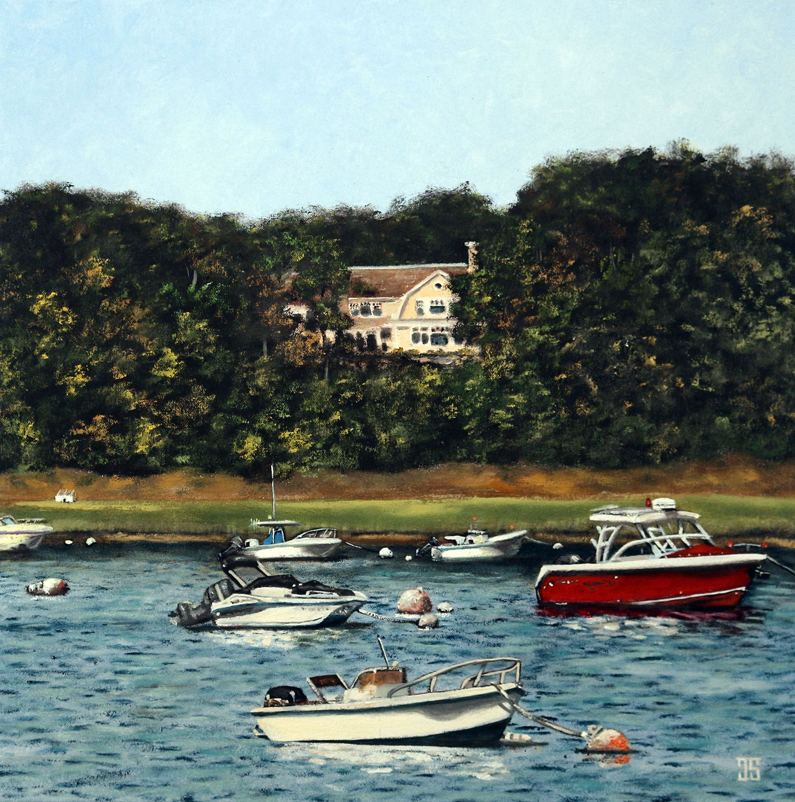 Oil painting "A Cove in Chatham" by Jeffrey Dale Starr
