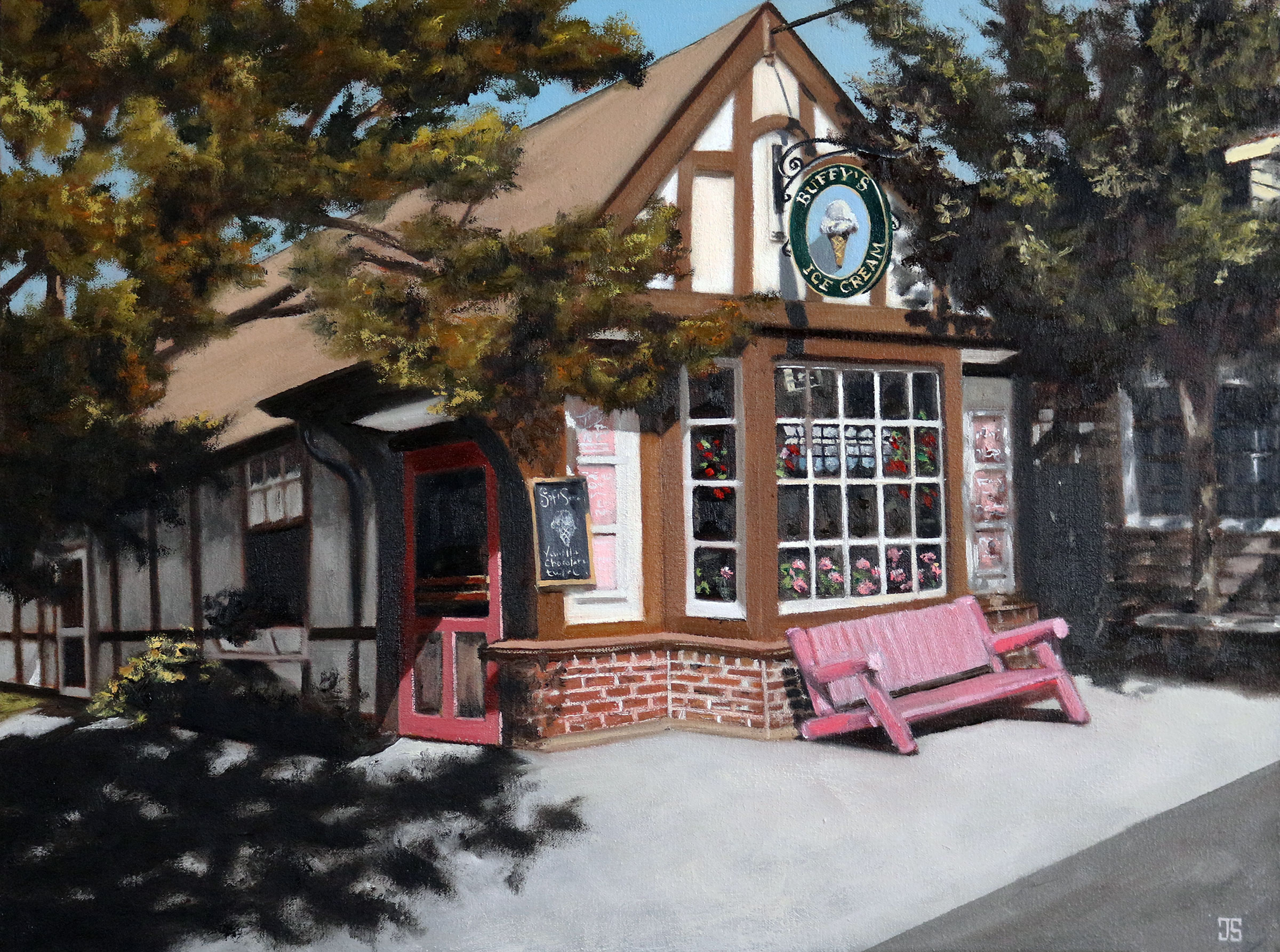 Oil painting "Buffy's Ice Cream, Chatham" by Jeffrey Dale Starr