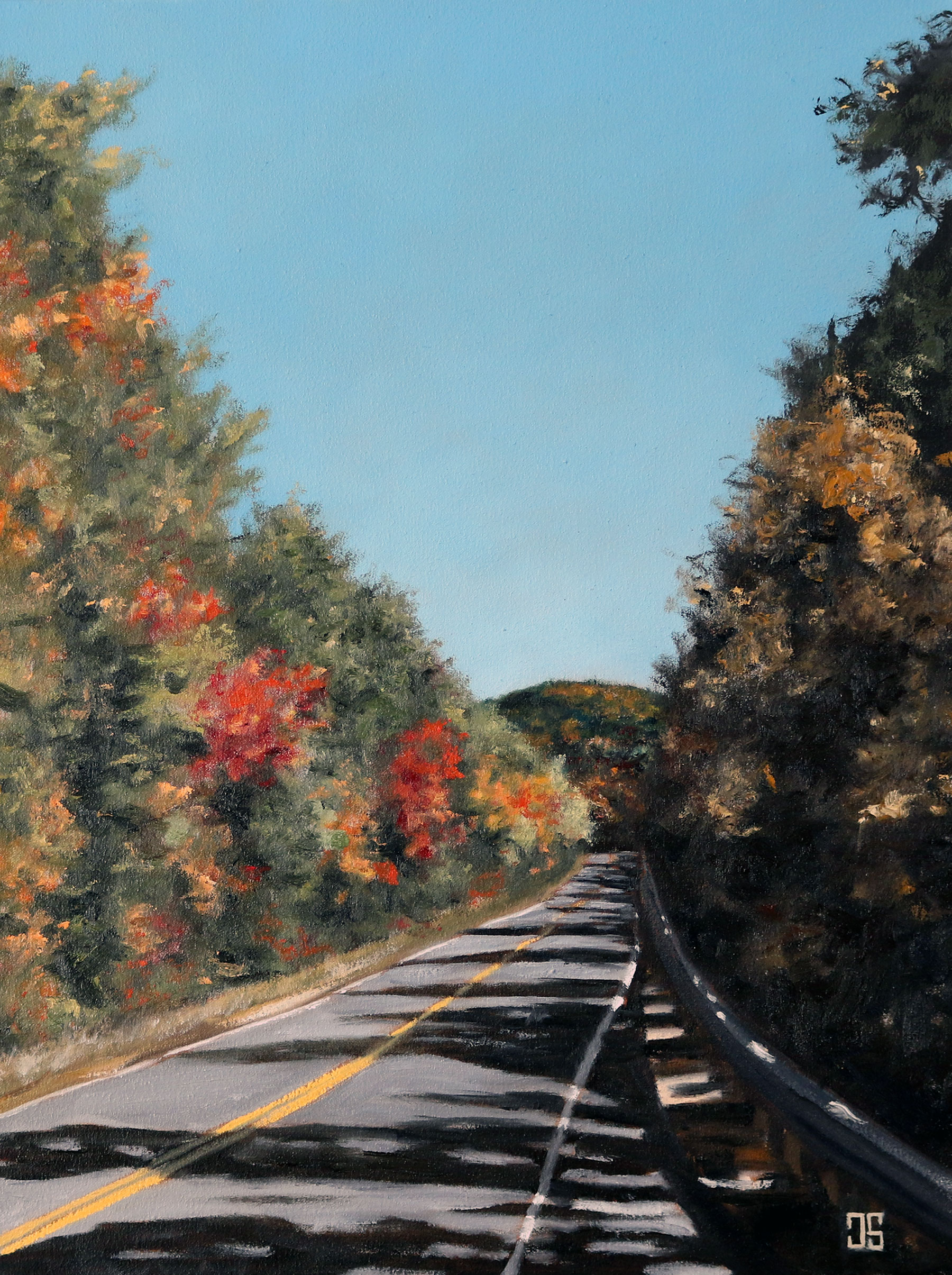 Oil painting "Kancamagus Highway, New Hampshire" by Jeffrey Dale Starr
