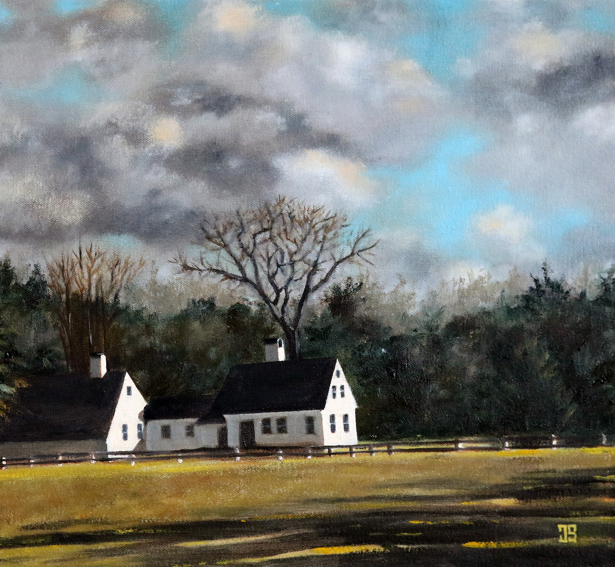 Oil painting "Burgess House, Marstons Mills" by Jeffrey Dale Starr