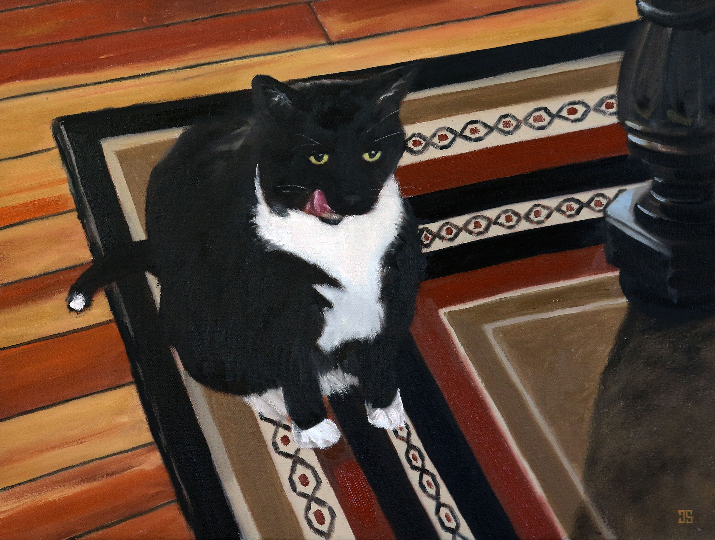 Oil painting &quot;A Satisfied Customer&quot; by Jeffrey Dale Starr