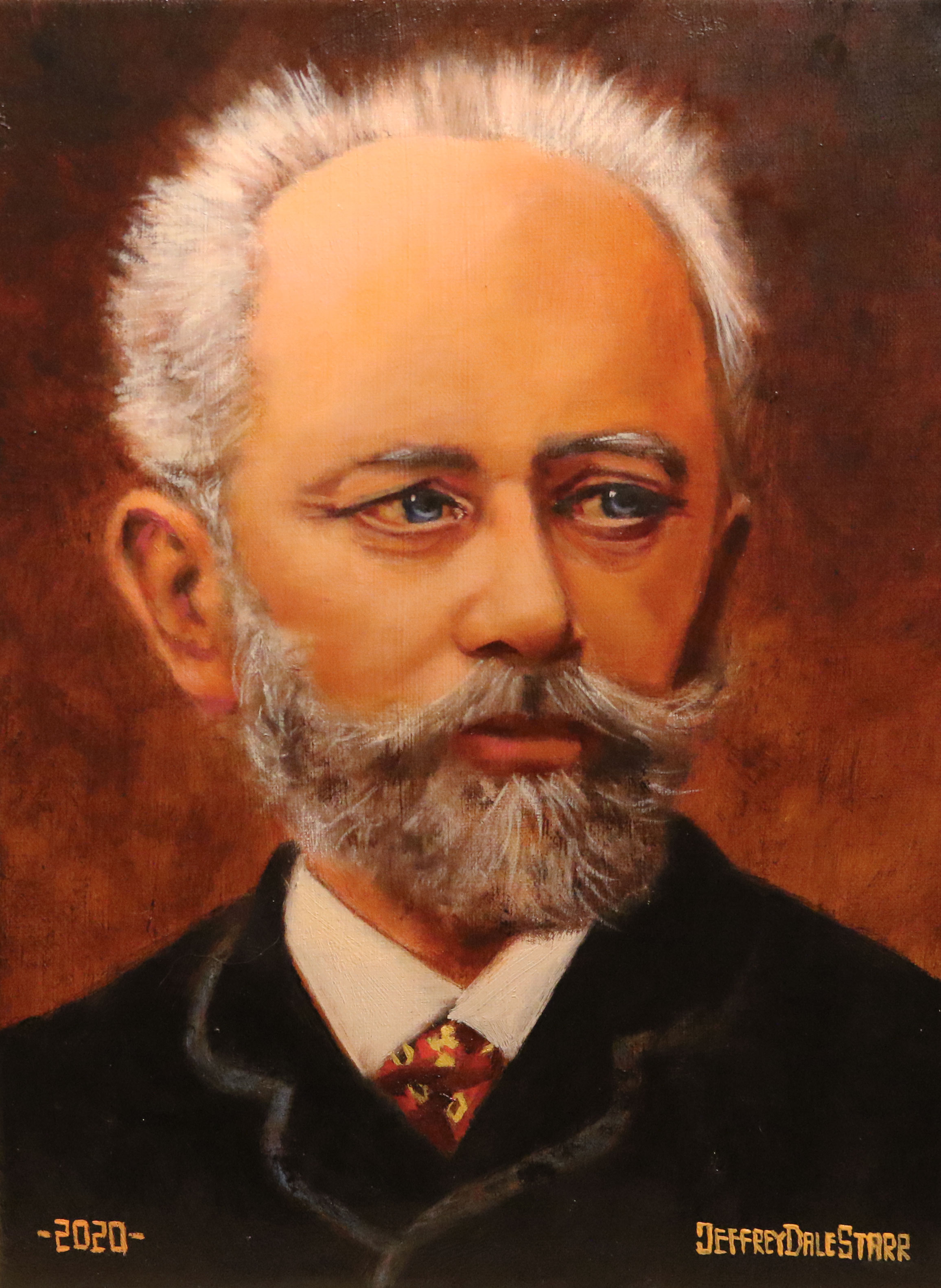 Oil painting &quot;Pyotr Tchaikovsky&quot; by Jeffrey Dale Starr