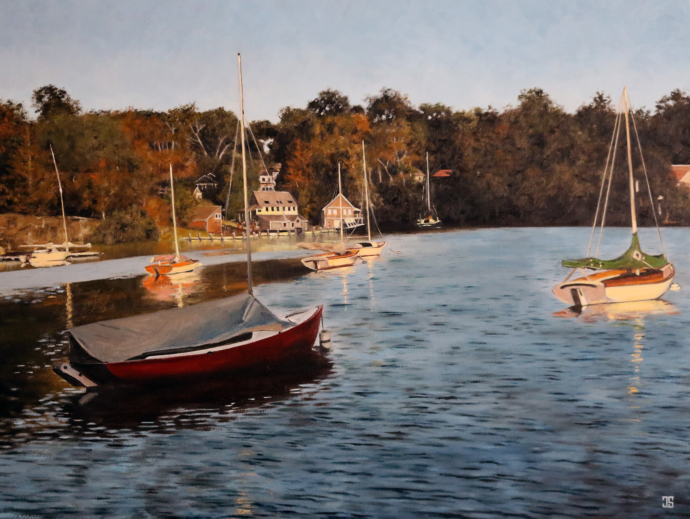 Sailboats in Quissett Harbor, Cape Cod