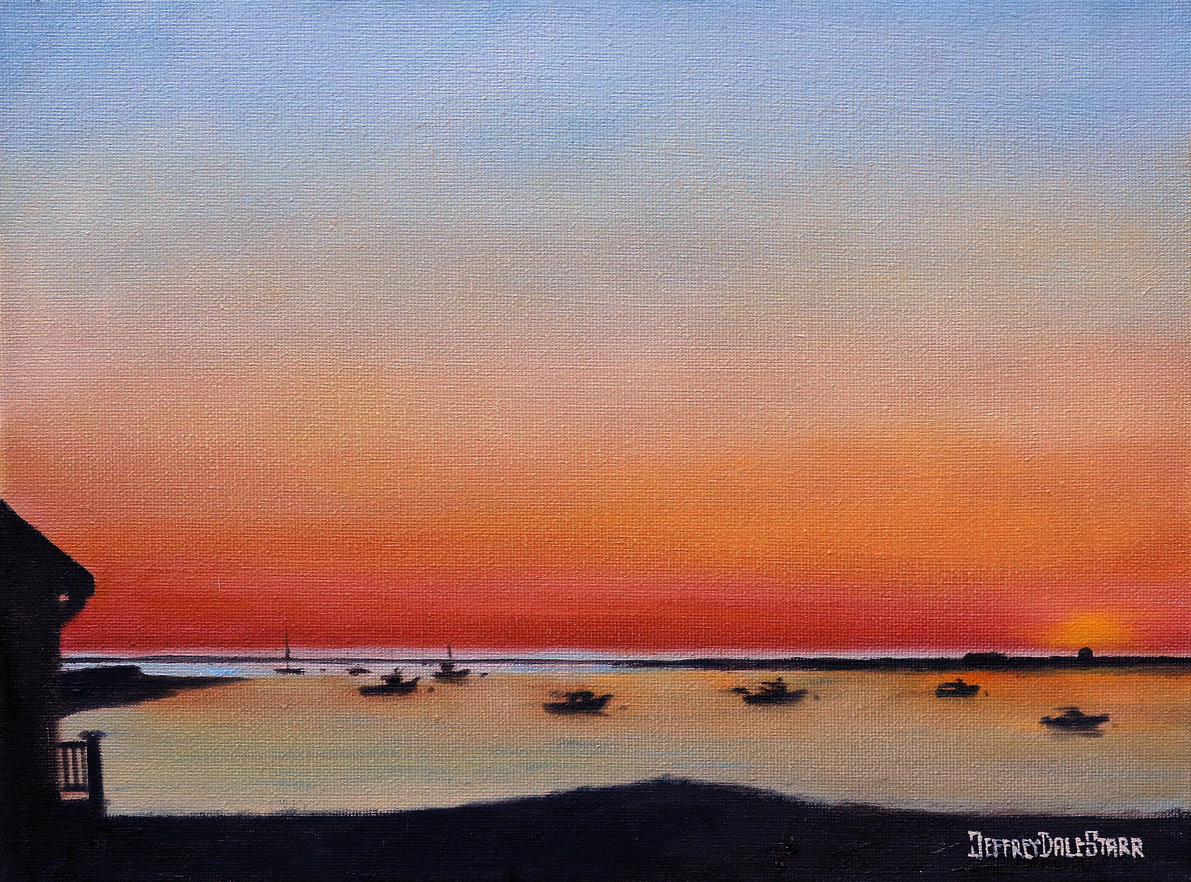Oil painting "Cape Cod Sunrise" by Jeffrey Dale Starr