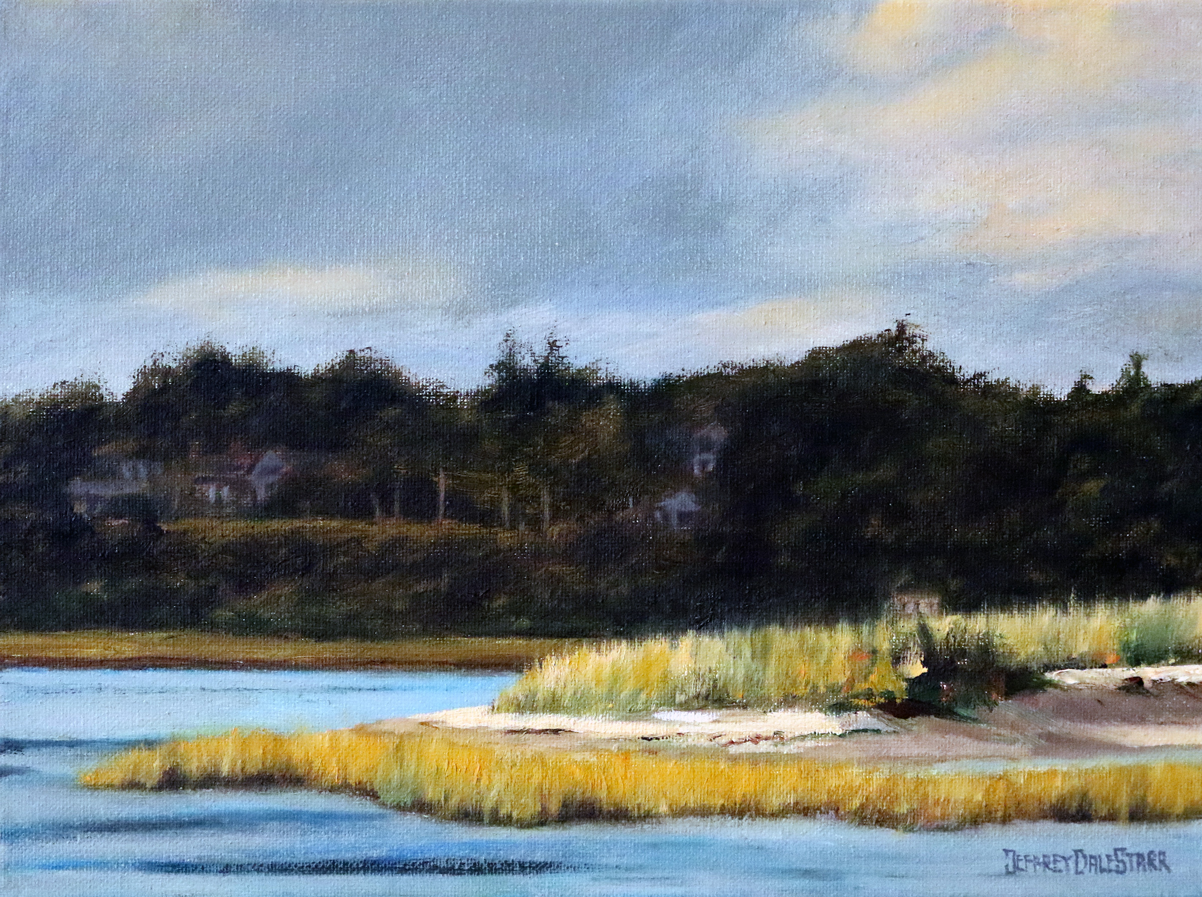 Oil painting "When the Sunbeam Hit the Island" by Jeffrey Dale Starr
