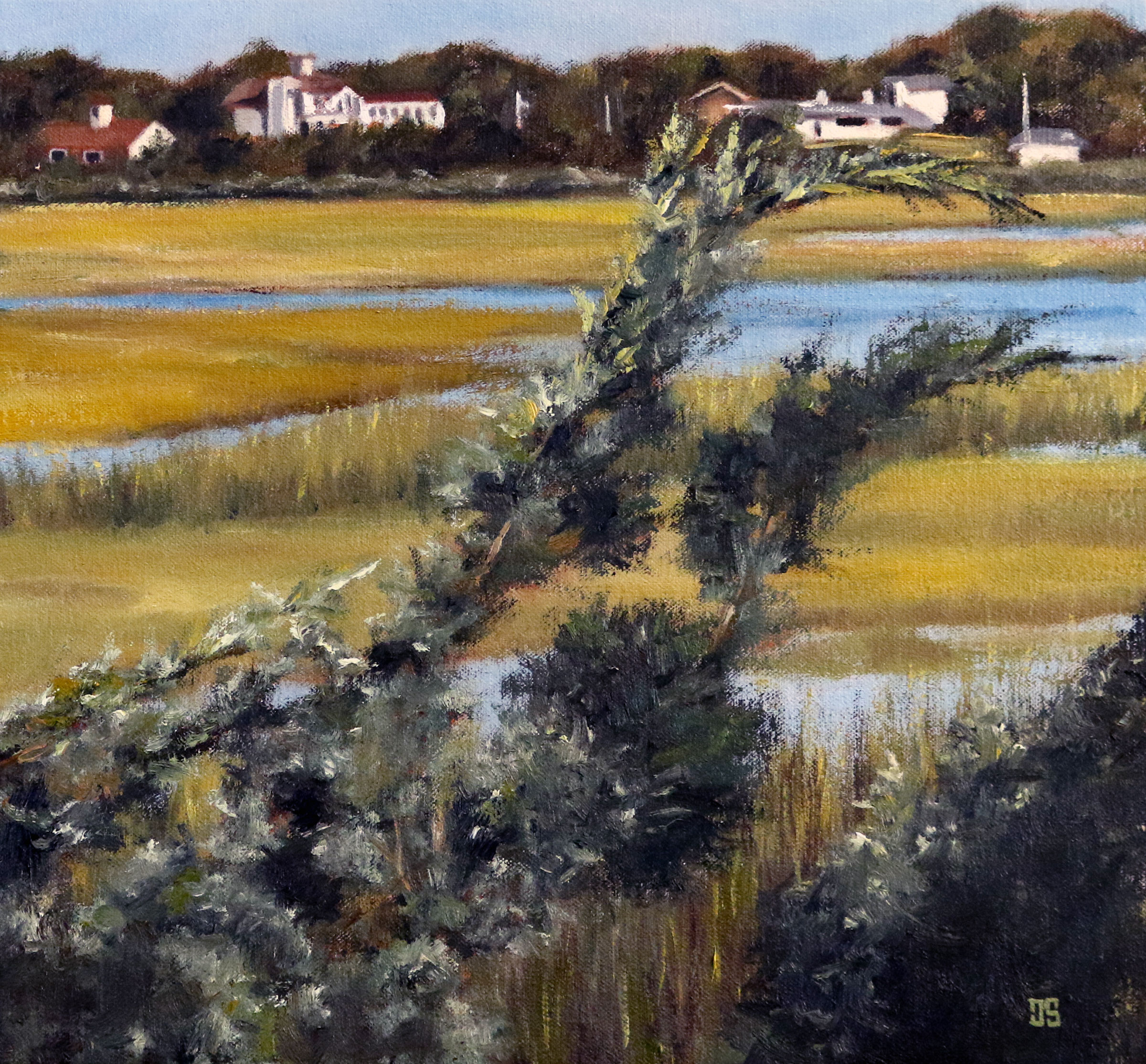 Oil painting "Bourne Marsh" by Jeffrey Dale Starr