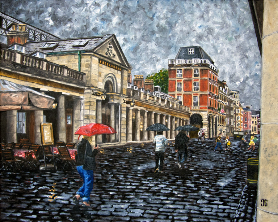 Rainy Afternoon in Covent Garden by Jeffrey Dale Starr