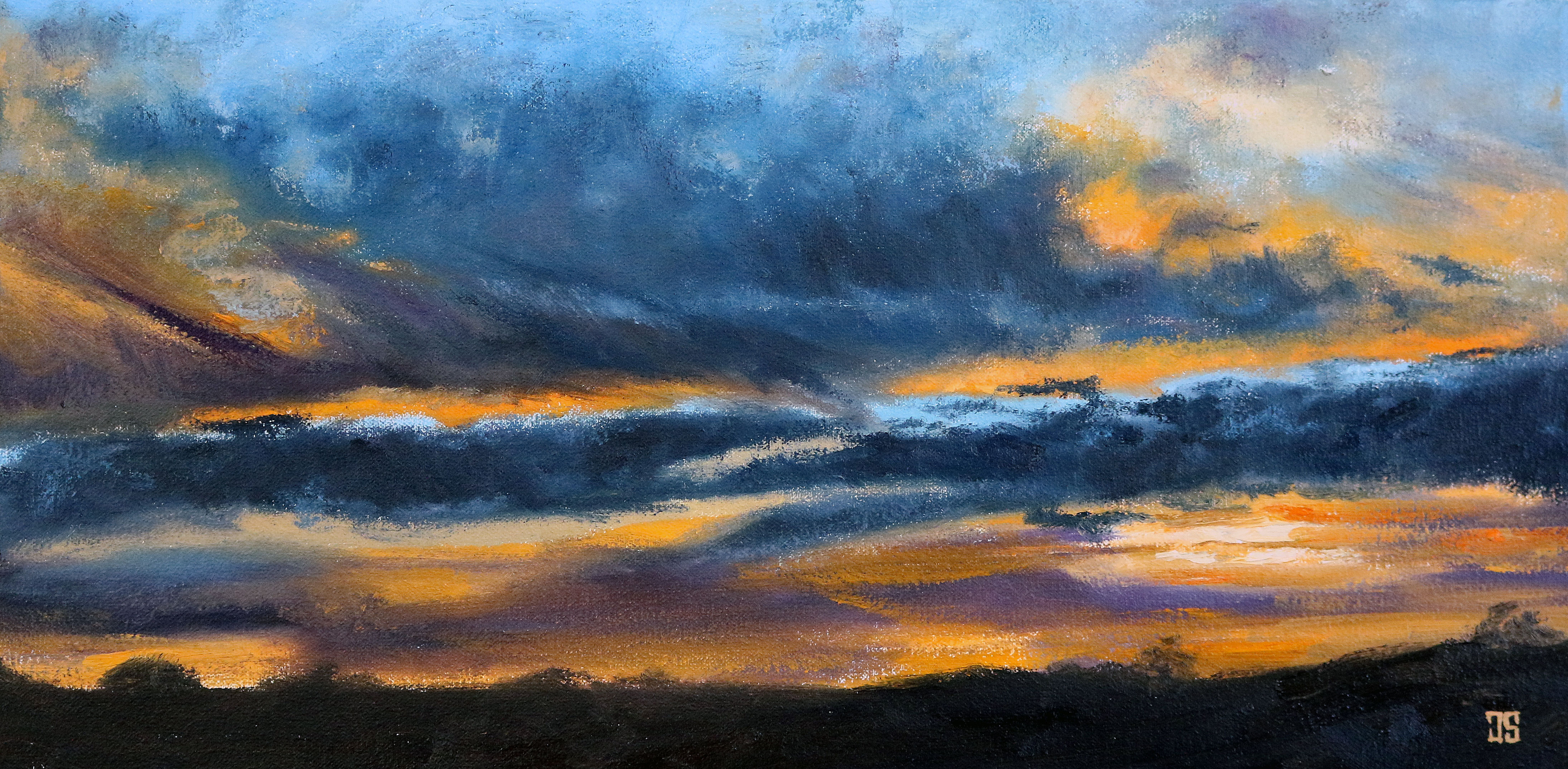 Oil painting "Texas Summer Sky" by Jeffrey Dale Starr