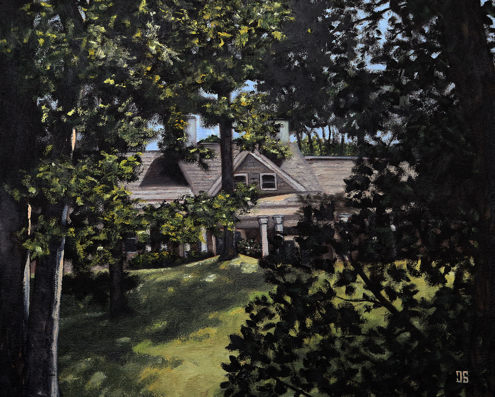 Oil painting "The Pogorelc Residence" by Jeffrey Dale Starr