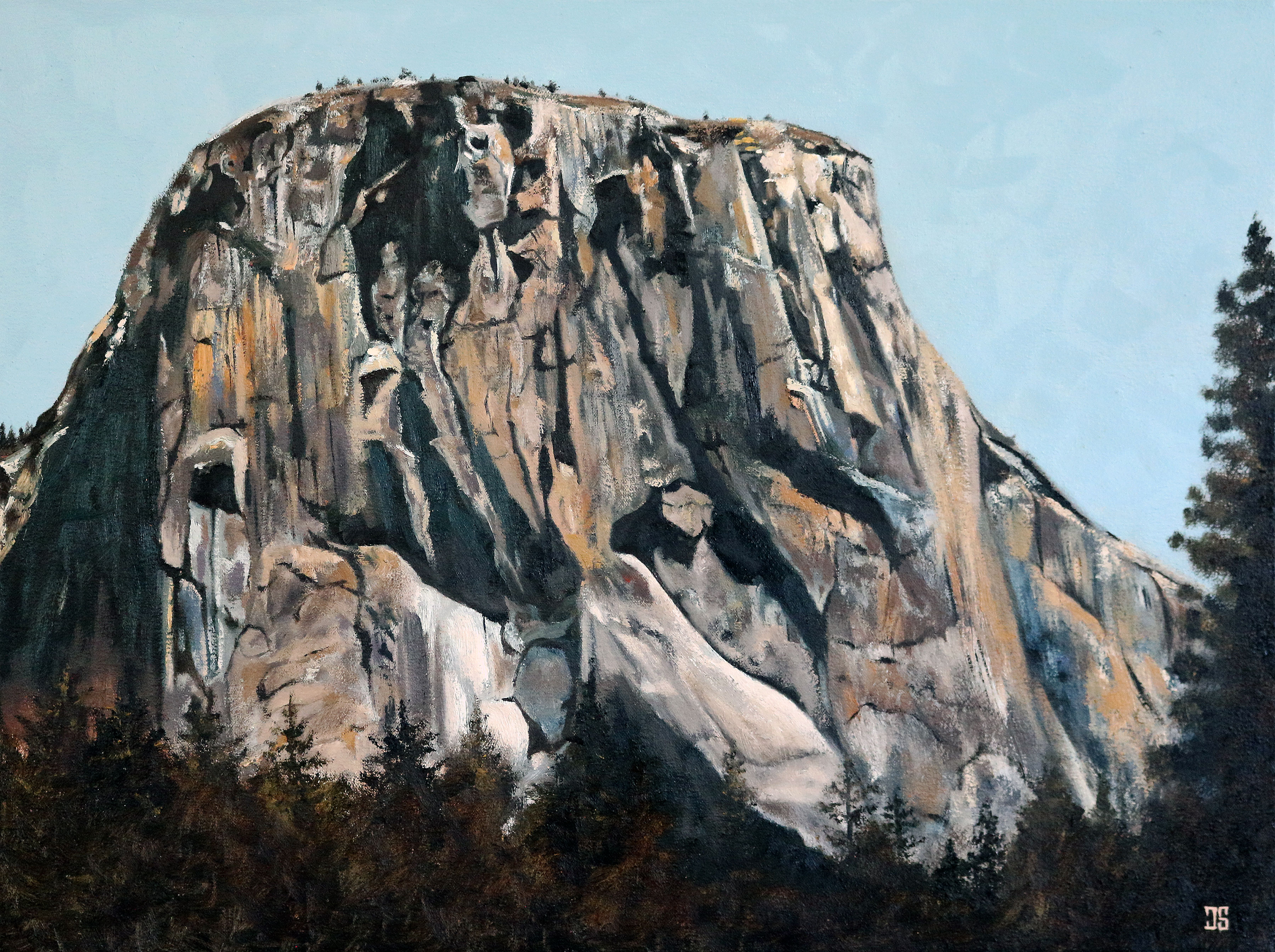 Oil painting "El Capitan, Yosemite National Park" by Jeffrey Dale Starr