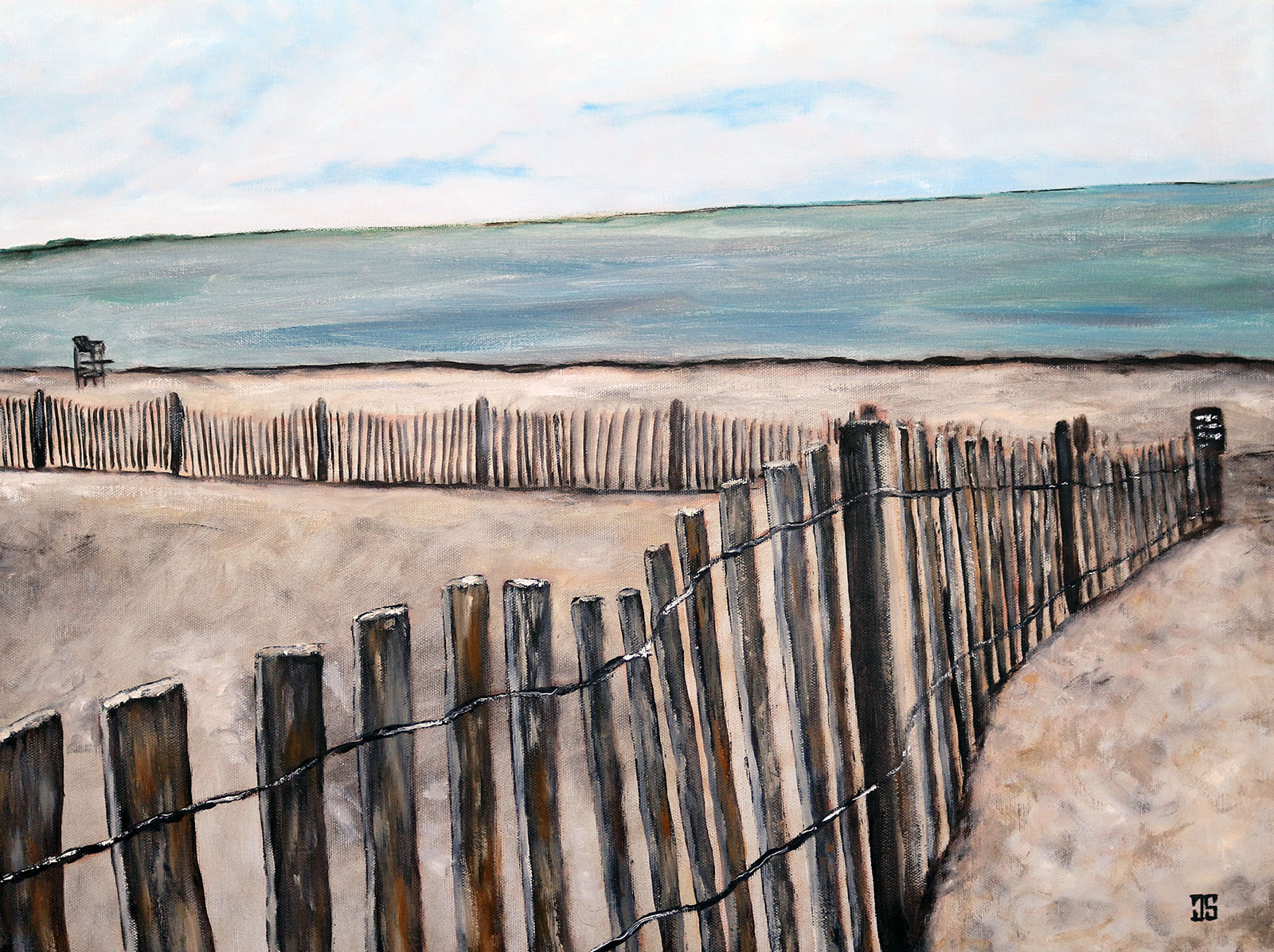 Oil painting "Before the Season (Sandy Neck Beach)" by Jeffrey Dale Starr