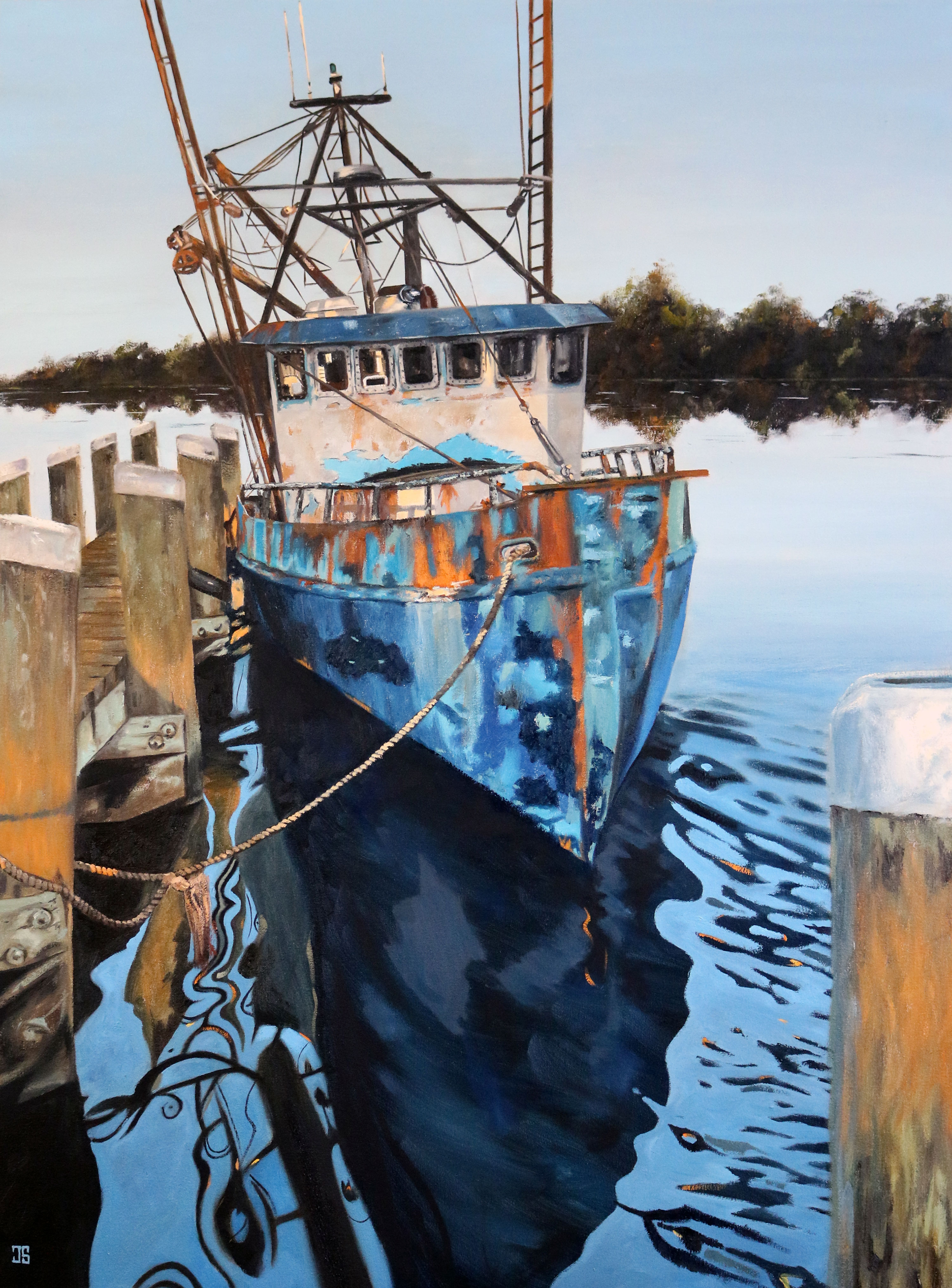 Oil painting "Salty Dog" by Jeffrey Dale Starr